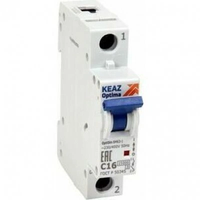 Выключатель автоматический модульный OptiDin BM63-1B10-15-УХЛ3-RR