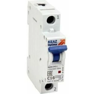 Выключатель автоматический модульный OptiDin BM63-1B8-15-УХЛ3-RR Выключатель автоматический модульный OptiDin BM63-1B8-15-УХЛ3-RR