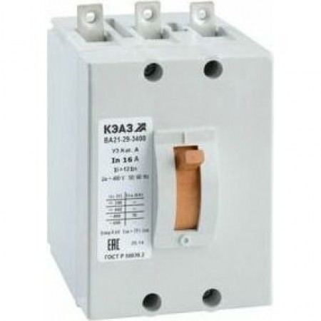 Выключатель автоматический ВА21-29В-320010-40А-12Iн-690AC-У3-КЭАЗ Выключатель автоматический ВА21-29В-320010-40А-12Iн-690AC-У3-КЭАЗ