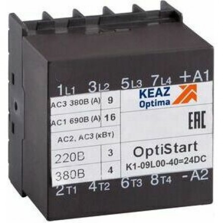 Мини-контактор OptiStart K1-09L00-40=24DC-VS Мини-контактор OptiStart K1-09L00-40=24DC-VS