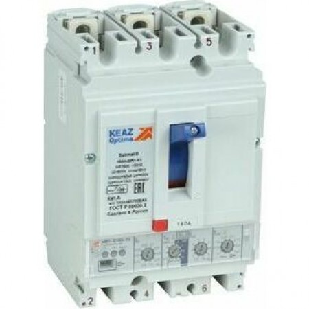 Выключатель автоматический в литом корпусе OptiMat D160N-MR1-У3-РЖД Выключатель автоматический в литом корпусе OptiMat D160N-MR1-У3-РЖД