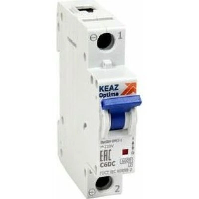 Выключатель автоматический модульный OptiDin BM63-1B8-DC-RP-УХЛ3 Выключатель автоматический модульный OptiDin BM63-1B8-DC-RP-УХЛ3