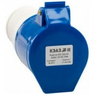 Розетка кабельная 223-32А-6h-220AC-2P+PE-IP44