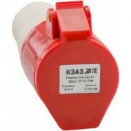 Розетка кабельная 214-16А-6h-380AC-3P+PE-IP44