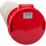 Розетка кабельная 235-63А-6h-380AC-3P+PE+N-IP67