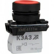 Кнопка КМЕ4120м-красный-2но+0нз-цилиндр-IP40-КЭАЗ