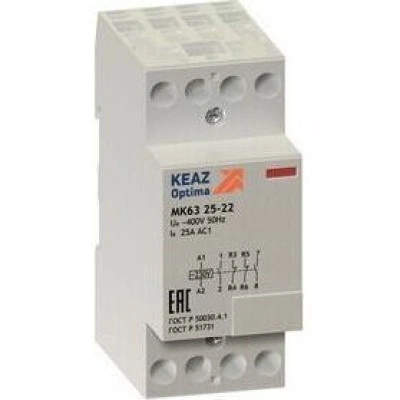 Контактор модульный OptiDin МК63-2522-230AC Контактор модульный OptiDin МК63-2522-230AC