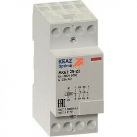 Контактор модульный OptiDin МК63-2522-230AC Контактор модульный OptiDin МК63-2522-230AC