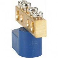 Шина нулевая с одним изолятором OptiKit BB-O-PE-S-22-6х9-желтый