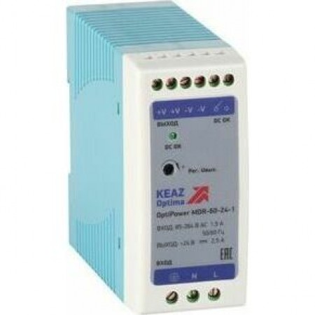 Блок питания OptiPower MDR-60-24-1 Блок питания OptiPower MDR-60-24-1