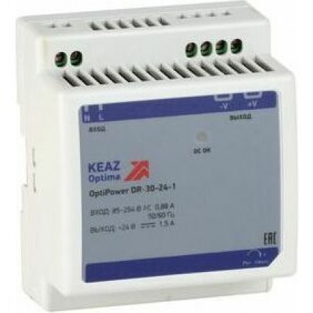 Блок питания OptiPower DR-30-24-1 Блок питания OptiPower DR-30-24-1