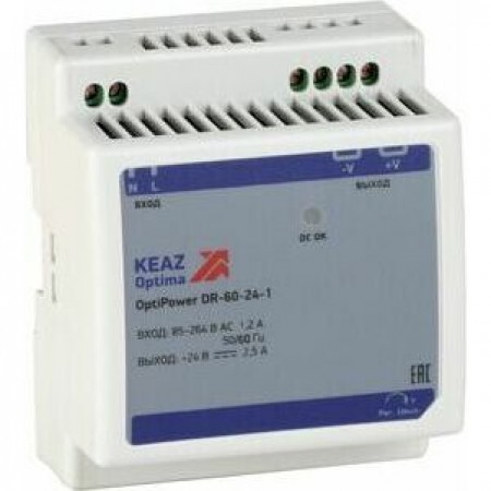 Блок питания OptiPower DR-60-24-1 Блок питания OptiPower DR-60-24-1