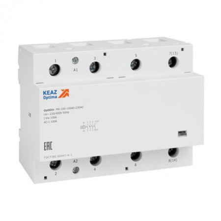 Контактор модульный OptiDin MK-100-8022-48AC Контактор модульный OptiDin MK-100-8022-48AC