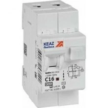 АВДТ с защитой от сверхтоков OptiDin D63-23C16-AC-У3 (2P, C16, 100mA, 4,5кА)