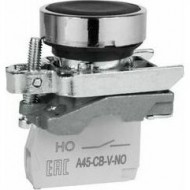 Кнопка OptiSignal D22 C4-P-210 черная металл 1НО XB4BA21