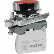 Кнопка OptiSignal D22 C4-P-401 красная металл 1НЗ XB4BA42