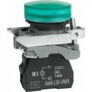 Сигнальная лампа OptiSignal D22 C4-L-M3 зеленая металл 230-240VAC XB4BVM3