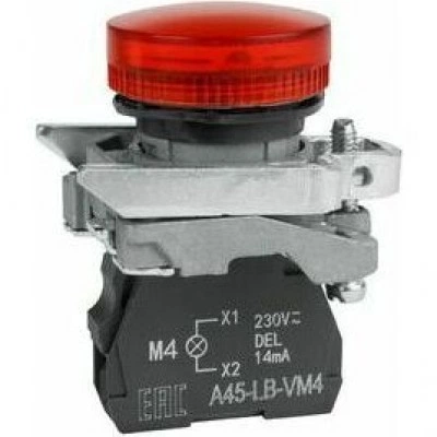 Сигнальная лампа OptiSignal D22 C4-L-M4 красная металл 230-240VAC XB4BVM4 Сигнальная лампа OptiSignal D22 C4-L-M4 красная металл 230-240VAC XB4BVM4
