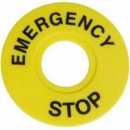 Бирка «Стоп» OptiSignal D22 A45-MH2260 круглая 60мм (EMERGENCY STOP) ZBY9320