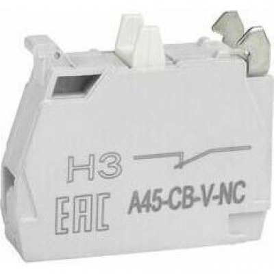 Контактный блок OptiSignal D22 A45-CB-V-NC 1НЗ винтовой зажим ZBE102 Контактный блок OptiSignal D22 A45-CB-V-NC 1НЗ винтовой зажим ZBE102