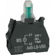Световой блок OptiSignal D22 A45-LB-VB5 желтый 24VACDC ZBVB5