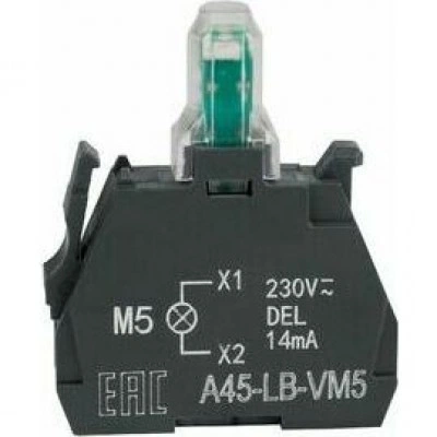 Световой блок OptiSignal D22 A45-LB-VM5 желтый 230-240VAC ZBVM5 Световой блок OptiSignal D22 A45-LB-VM5 желтый 230-240VAC ZBVM5