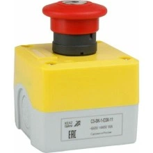 Пост кноп авар стоп OptiSignal D22 C5-BK-1-ESK-11 1НО+1НЗ с ключом XALK188E