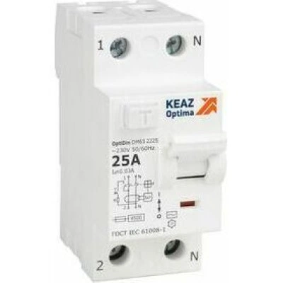 ВДТ без защиты от сверхтоков OptiDin DM63-2225-A-4,5-УХЛ4 (2P, 25, 30mA) ВДТ без защиты от сверхтоков OptiDin DM63-2225-A-4,5-УХЛ4 (2P, 25, 30mA)