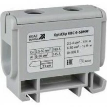 Клемма вводная силовая OptiClip КВС 6-50 серая