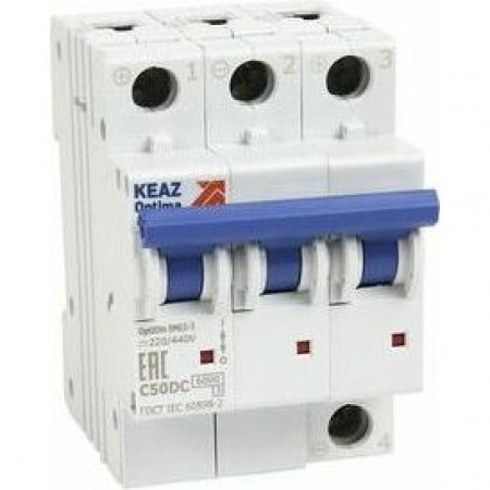 Выключатель автоматический модульный OptiDin BM63-3C2-DC-УХЛ3 (Новый) Выключатель автоматический модульный OptiDin BM63-3C2-DC-УХЛ3 (Новый)