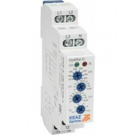 Реле контроля фаз OptiRel D PHS-3-1M-05-PN-1 повышенного/пониженного ассиметрии 3Ф+N 1СО Реле контроля фаз OptiRel D PHS-3-1M-05-PN-1 повышенного/пониженного ассиметрии 3Ф+N 1СО