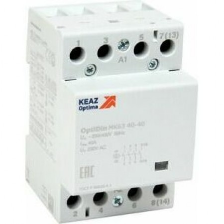 Контактор модульный OptiDin МК63-4031-230AC Контактор модульный OptiDin МК63-4031-230AC