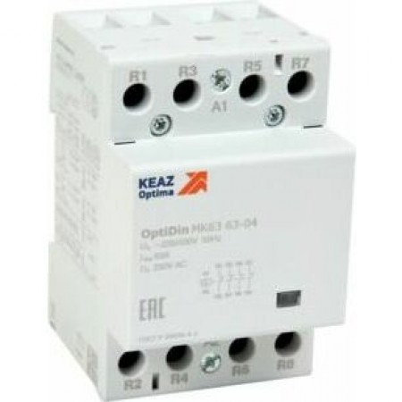 Контактор модульный OptiDin МК63-4004-230AC Контактор модульный OptiDin МК63-4004-230AC