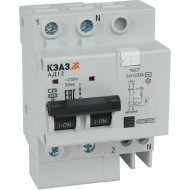 АВДТ с защитой от сверхтоков АД12-23C40-АC-УХЛ4 (2P, C40, 100mA) 4,5кА-КЭАЗ