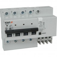 АВДТ с защитой от сверхтоков АД14-44C6-АC-УХЛ4 (4P, C6, 300mA) 4,5кА-КЭАЗ