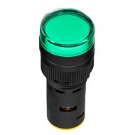 Лампа AD16DS(LED) матрица D16мм зеленый 110В AC/DC-КЭАЗ