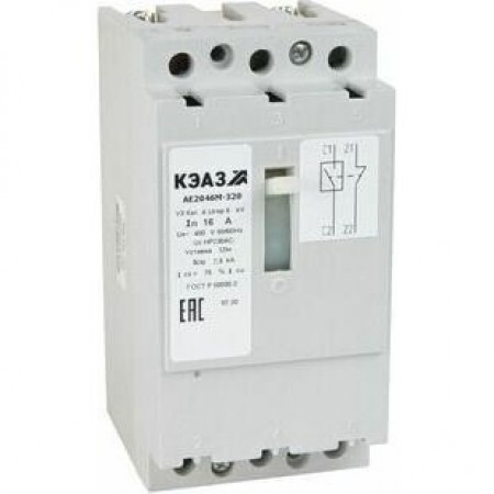 Выключатель автоматический АЕ2046М-320-5А-12Iн-400AC-НР230AC/220DC-У3-КЭАЗ Выключатель автоматический АЕ2046М-320-5А-12Iн-400AC-НР230AC/220DC-У3-КЭАЗ
