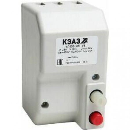 Выключатель автоматический АП50Б-1М2ТД-6,3А-3,5Iн-400AC/220DC-НР400AC-У3-КЭАЗ Выключатель автоматический АП50Б-1М2ТД-6,3А-3,5Iн-400AC/220DC-НР400AC-У3-КЭАЗ