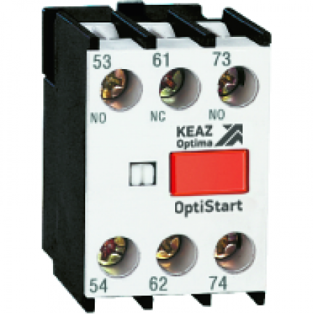Блок контактный OptiStart K-FX-48403 фронтальный 3НЗ для F-09..(A)F-150 и FR Блок контактный OptiStart K-FX-48403 фронтальный 3НЗ для F-09..(A)F-150 и FR