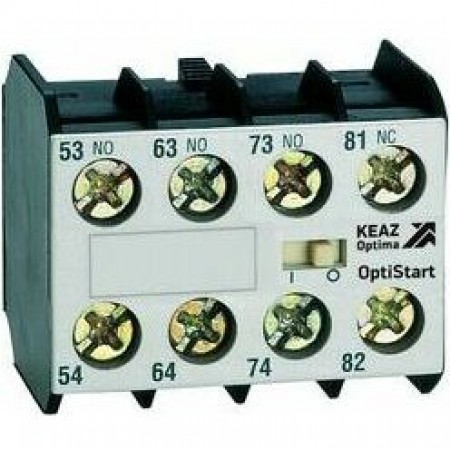 Блок контактный OptiStart K-MX-1031 фронтальный 3НО+1НЗ для мини-контакторов M Блок контактный OptiStart K-MX-1031 фронтальный 3НО+1НЗ для мини-контакторов M