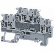 Клеммы двухярусные пружинная OptiClip CXDL-2,5-2L-I-серый