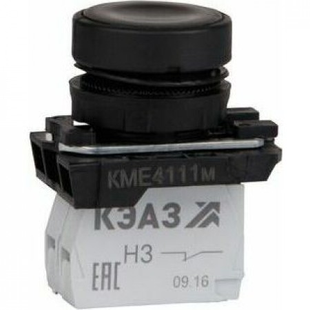 Кнопка КМЕ4520м-черный-2но+0нз-цилиндр-IP54-КЭАЗ Кнопка КМЕ4520м-черный-2но+0нз-цилиндр-IP54-КЭАЗ