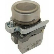 Кнопка КМЕ4210мС-черный-1но+0нз-цилиндр-IP65-КЭАЗ