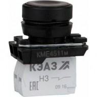 Кнопка КМЕ4622м-черный-2но+2нз-цилиндр-IP65-КЭАЗ