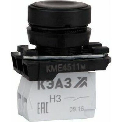 Кнопка КМЕ4622м-черный-2но+2нз-цилиндр-IP65-КЭАЗ Кнопка КМЕ4622м-черный-2но+2нз-цилиндр-IP65-КЭАЗ