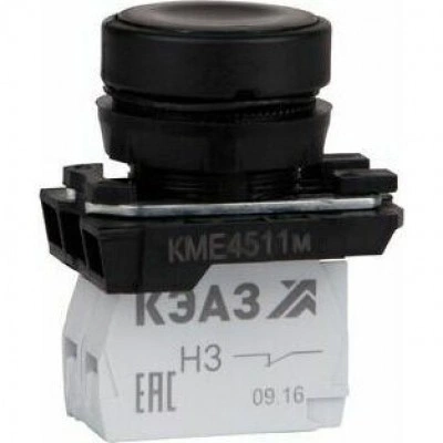 Кнопка КМЕ4522м-черный-2но+2нз-цилиндр-IP54-КЭАЗ Кнопка КМЕ4522м-черный-2но+2нз-цилиндр-IP54-КЭАЗ