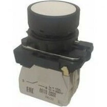 Кнопка КМЕ4122м-белый-2но+2нз-цилиндр-IP40-КЭАЗ