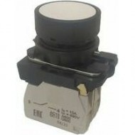 Кнопка КМЕ4511м-белый-1но+1нз-цилиндр-IP54-КЭАЗ