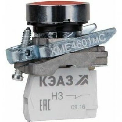 Кнопка КМЕ4601мС-красный-0но+1нз-цилиндр-IP65-КЭАЗ Кнопка КМЕ4601мС-красный-0но+1нз-цилиндр-IP65-КЭАЗ