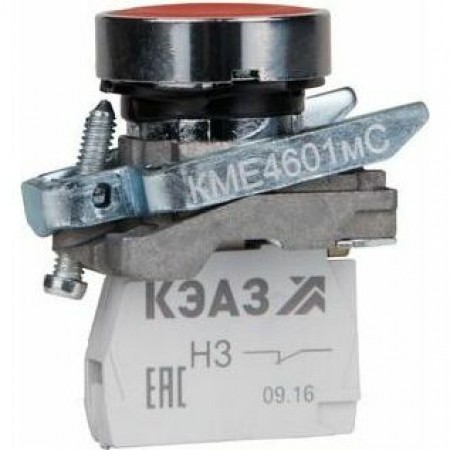 Кнопка КМЕ4601мС-красный-0но+1нз-цилиндр-IP65-КЭАЗ Кнопка КМЕ4601мС-красный-0но+1нз-цилиндр-IP65-КЭАЗ